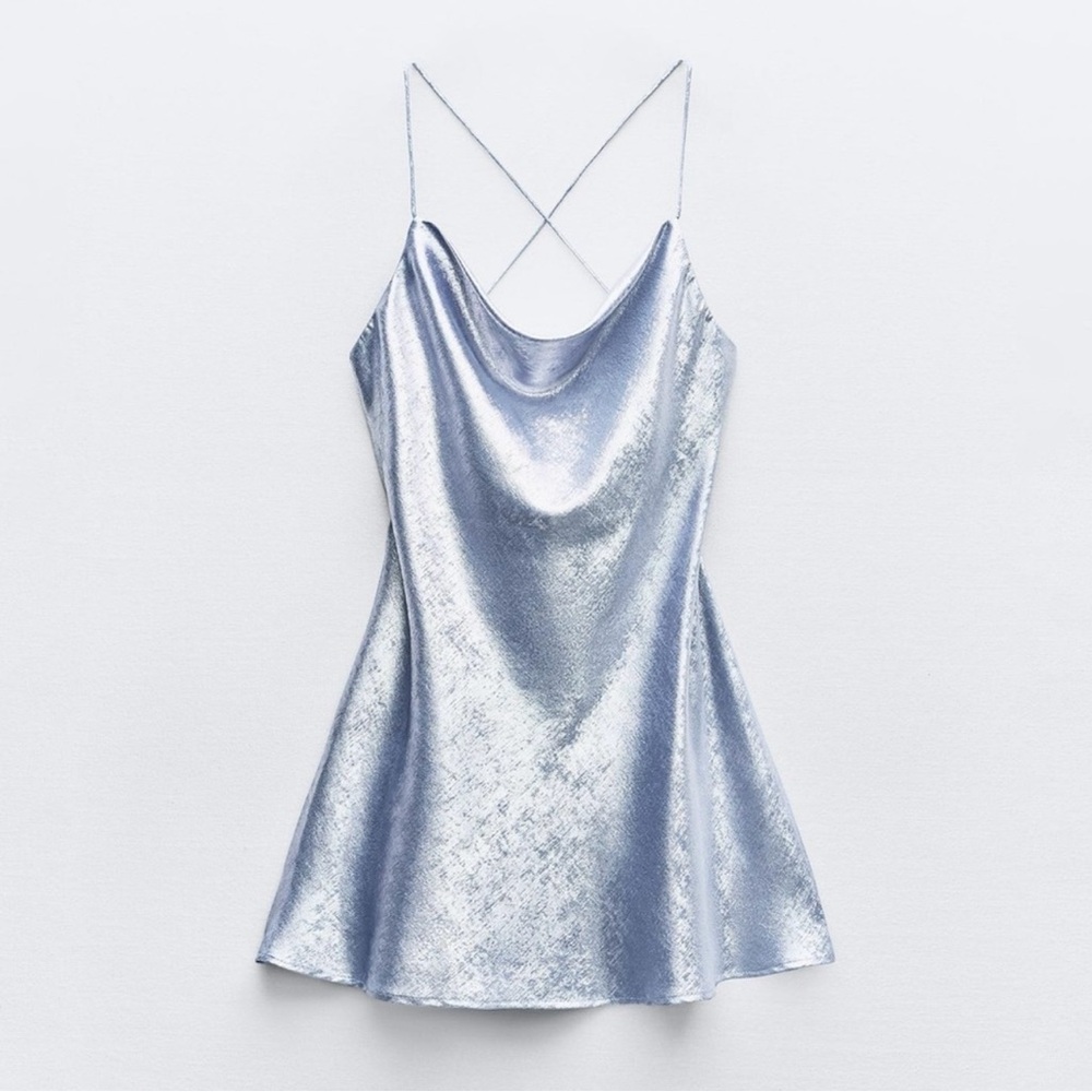 Zara Silver Mini Dress